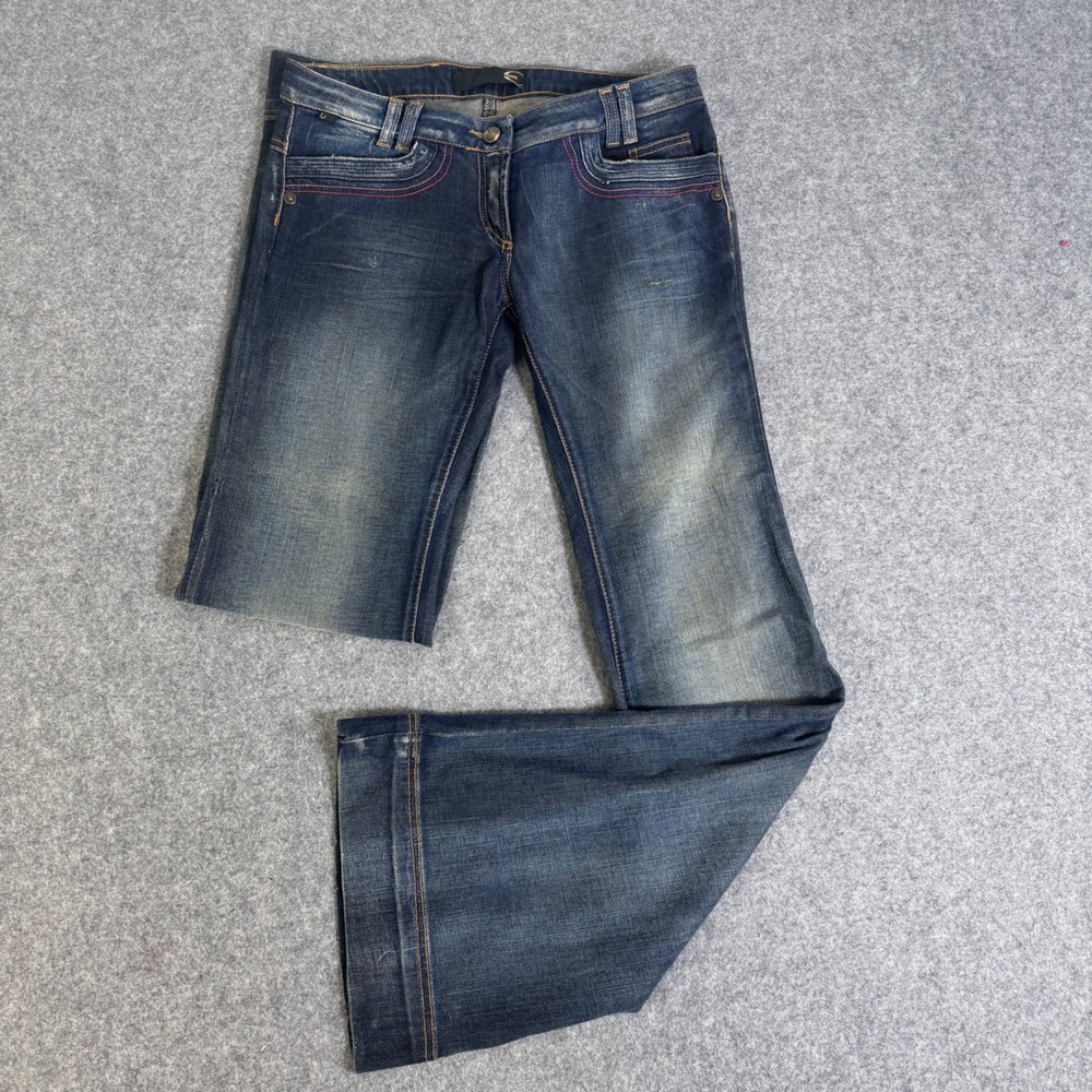Just Cavalli Womens Dark Wash Wide Leg Jeans Size 29 IT 43